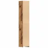 Antik fa színű szerelt fa fürdőszobaszekrény 30 x 30 x 183,5 cm