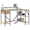 Asztal fiókkal sonoma tölgy 120 x 79 x 86.5 cm Faanyag