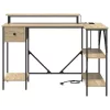 Asztal fiókkal sonoma tölgy 120 x 79 x 86.5 cm Faanyag