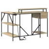 Asztal fiókkal sonoma tölgy 120 x 79 x 86.5 cm Faanyag