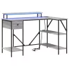 Asztal fiókkal Szürke sonoma 120 x 79 x 86.5 cm Faanyag