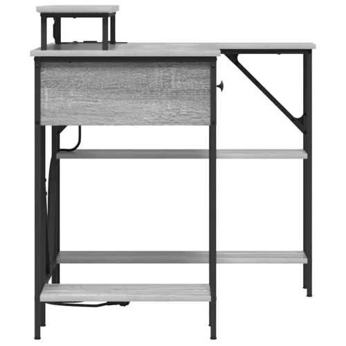 Asztal fiókkal Szürke sonoma 120 x 79 x 86.5 cm Faanyag