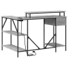 Asztal fiókkal Szürke sonoma 120 x 79 x 86.5 cm Faanyag