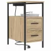 Éjjeli asztal 2 pcs sonoma tölgy 30 x 48 x 61 cm Faanyag