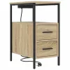 Éjjeli asztal 2 pcs sonoma tölgy 30 x 48 x 61 cm Faanyag