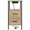 Éjjeli asztal 2 pcs sonoma tölgy 30 x 48 x 61 cm Faanyag