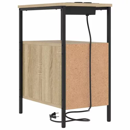 Éjjeli asztal 2 pcs sonoma tölgy 30 x 48 x 61 cm Faanyag