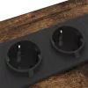 Éjjeli asztal 2 pcs Füstölt tölgy 30 x 48 x 61 cm Faanyag