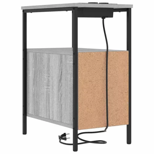 Éjjeli asztal 2 pcs Szürke sonoma 30 x 48 x 61 cm Faanyag