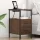 Éjjeli asztal fiókkal 2 pcs barna tölgy 30 x 48 x 61 cm Faanyag