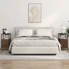 Éjjeli asztal fiókkal 2 pcs barna tölgy 30 x 48 x 61 cm Faanyag