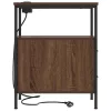 Éjjeli asztal fiókkal 2 pcs barna tölgy 30 x 48 x 61 cm Faanyag