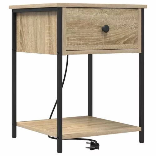 Éjjeliszekrény 2 pcs sonoma tölgy 42 x 41 x 56 cm Faanyag