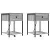 Éjjeliszekrény 2 pcs Szürke sonoma 42 x 41 x 56 cm Faanyag