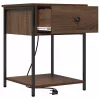 Éjjeliszekrény 2 pcs barna tölgy 42 x 41 x 56 cm Faanyag