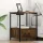 Éjjeliszekrény Töltőállomással 2 pcs Füstölt tölgy Faanyag