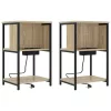 Éjjeliszekrény 2 pcs sonoma tölgy 38 x 31 x 61 cm Faanyag