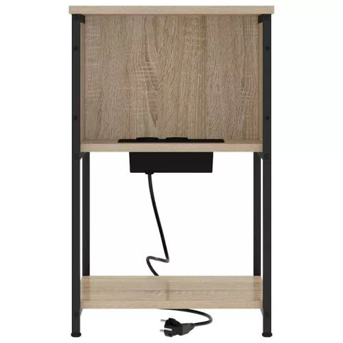 Éjjeliszekrény 2 pcs sonoma tölgy 38 x 31 x 61 cm Faanyag