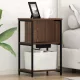 Éjjeliszekrény 2 pcs barna tölgy 38 x 31 x 61 cm Faanyag