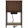 Éjjeliszekrény 2 pcs barna tölgy 38 x 31 x 61 cm Faanyag