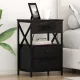 Éjjeliszekrény 2 pcs Musta tammi 40 x 31 x 60 cm Faanyag