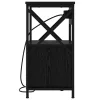 Éjjeliszekrény 2 pcs Musta tammi 40 x 31 x 60 cm Faanyag