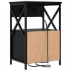 Éjjeliszekrény 2 pcs Musta tammi 40 x 31 x 60 cm Faanyag