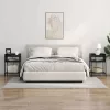Éjjeli asztal 2 pcs Musta tammi 40 x 40 x 61 cm Faanyag