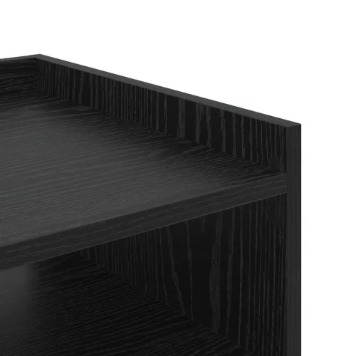 Éjjeli asztal 2 pcs Musta tammi 40 x 40 x 61 cm Faanyag