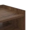 Éjjeli asztal 2 pcs barna tölgy 40 x 40 x 61 cm Faanyag