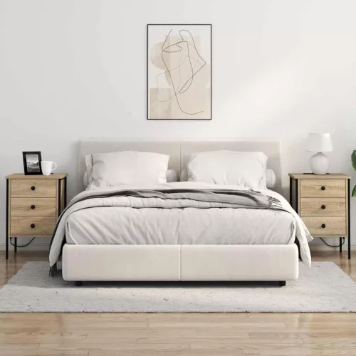 Éjjeliszekrény 2 pcs sonoma tölgy 42 x 41 x 61 cm Faanyag