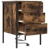 Éjjeliszekrény 2 pcs Füstölt tölgy 42 x 41 x 61 cm Faanyag