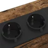 Éjjeliszekrény 2 pcs Füstölt tölgy 42 x 41 x 61 cm Faanyag