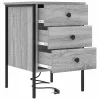 Éjjeliszekrény 2 pcs Szürke sonoma 42 x 41 x 61 cm Faanyag