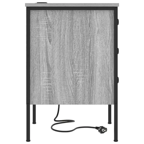 Éjjeliszekrény 2 pcs Szürke sonoma 42 x 41 x 61 cm Faanyag