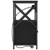 Éjjeliszekrény 2 pcs Musta tammi 40 x 31 x 60 cm Faanyag