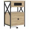 Éjjeliszekrény 2 pcs sonoma tölgy 40 x 31 x 60 cm Faanyag