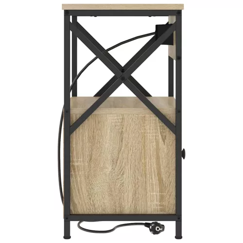 Éjjeliszekrény 2 pcs sonoma tölgy 40 x 31 x 60 cm Faanyag
