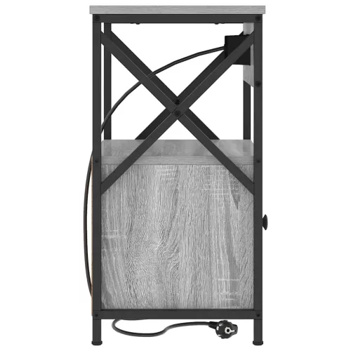Éjjeliszekrény 2 pcs Szürke sonoma 40 x 31 x 60 cm Faanyag