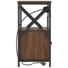 Éjjeliszekrény 2 pcs barna tölgy 40 x 31 x 60 cm Faanyag