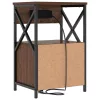 Éjjeliszekrény 2 pcs barna tölgy 40 x 31 x 60 cm Faanyag