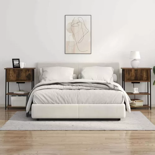 Éjjeliszekrény Füstölt tölgy 55 x 31 x 76 cm Faanyag