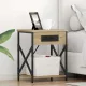 Éjjeliszekrény Töltőállomással 2 pcs sonoma tölgy