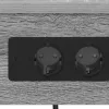 Éjjeliszekrény Töltőállomással 2 pcs Szürke sonoma