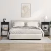 Éjjeliszekrény 2 pcs Musta tammi 41 x 31 x 76 cm Faanyag