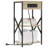 Éjjeliszekrény polcokkal sonoma tölgy 41 x 31 x 76 cm Faanyag