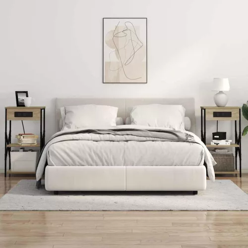 Éjjeliszekrény 2 pcs sonoma tölgy 41 x 31 x 76 cm Faanyag