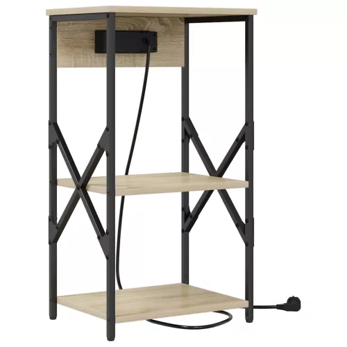 Éjjeliszekrény 2 pcs sonoma tölgy 41 x 31 x 76 cm Faanyag