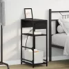 Éjjeliszekrény fiókkal Musta tammi 40 x 27 x 76 cm Faanyag