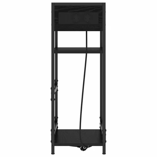 Éjjeliszekrény fiókkal Musta tammi 40 x 27 x 76 cm Faanyag